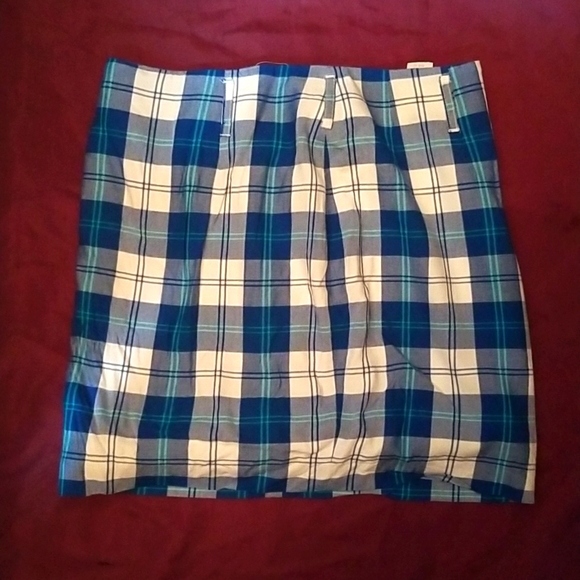 CW PLAID SKIRT - Picture 1 of 4